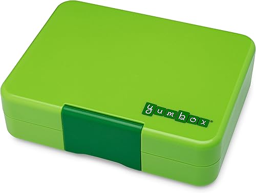 Miniatura 4 de Yumbox Lonchera Bento a prueba de fugas con 3 compartimentos (verde lima)