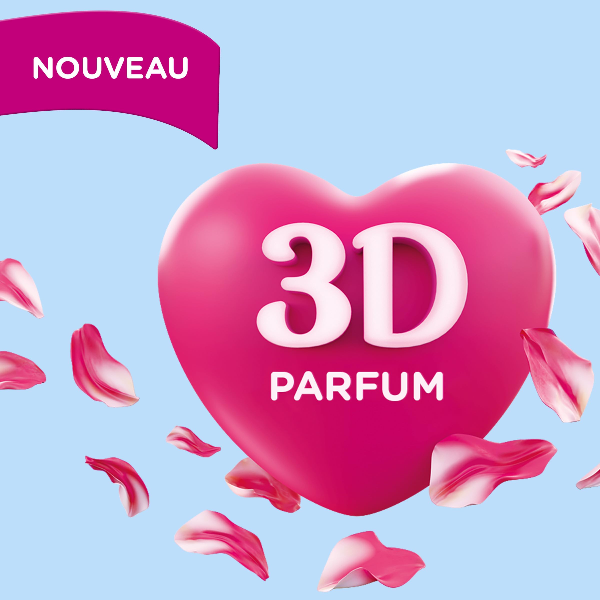 SOUPLINE - Weichspüler-Konzentrat Soupline 3D Grand Air – Eco-Nachfüllpackungen – aktive Formel mit Kälte – 92 % Inhaltsstoffe natürlichen Ursprungs – 16 Packungen à 3 x 200 ml