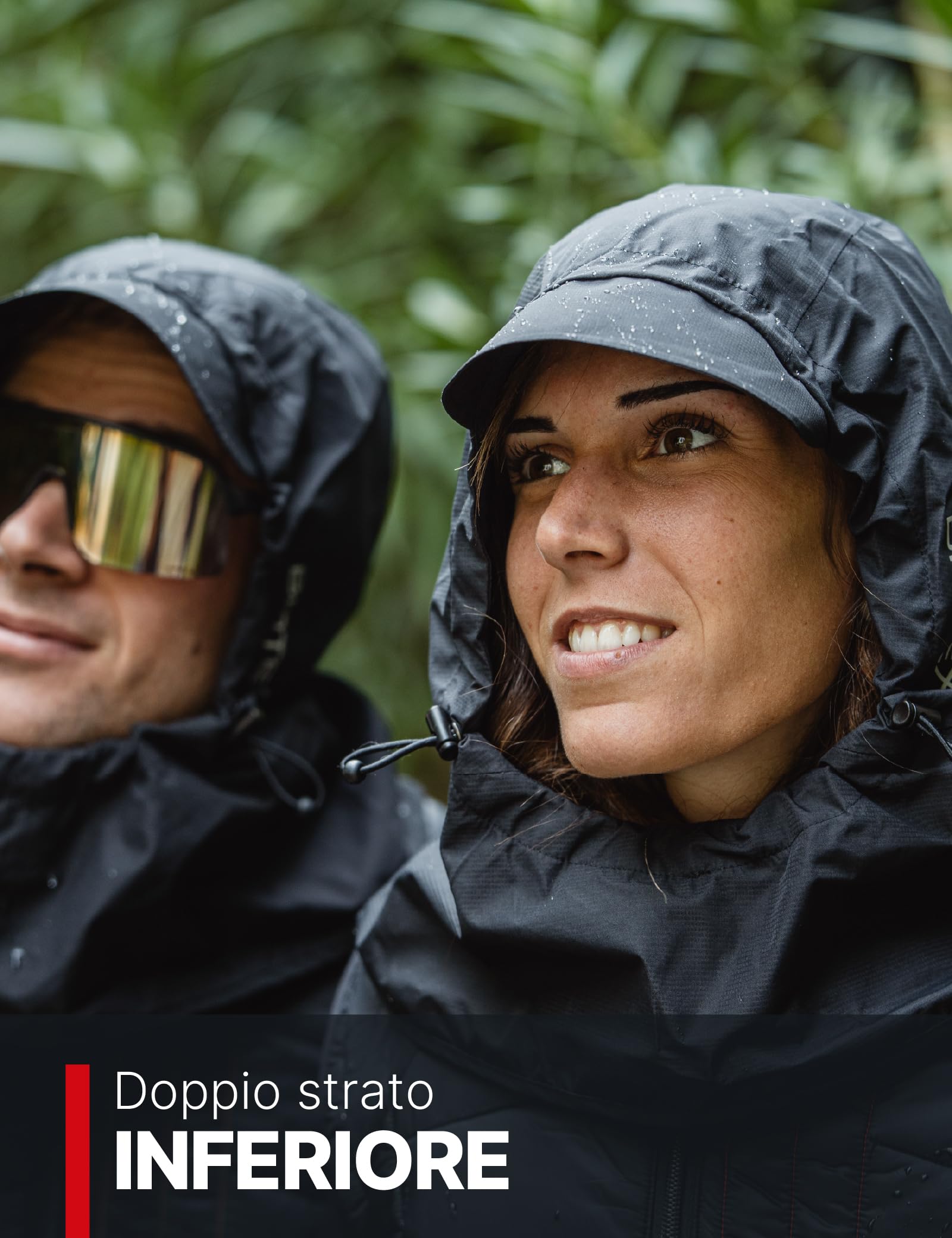 BIOTEX Capuchon universel BlockRain Unisexe, Anti-pluie et Coupe-vent, Idéal pour tout sport, Portable, Noir, Noir , Taille Unique