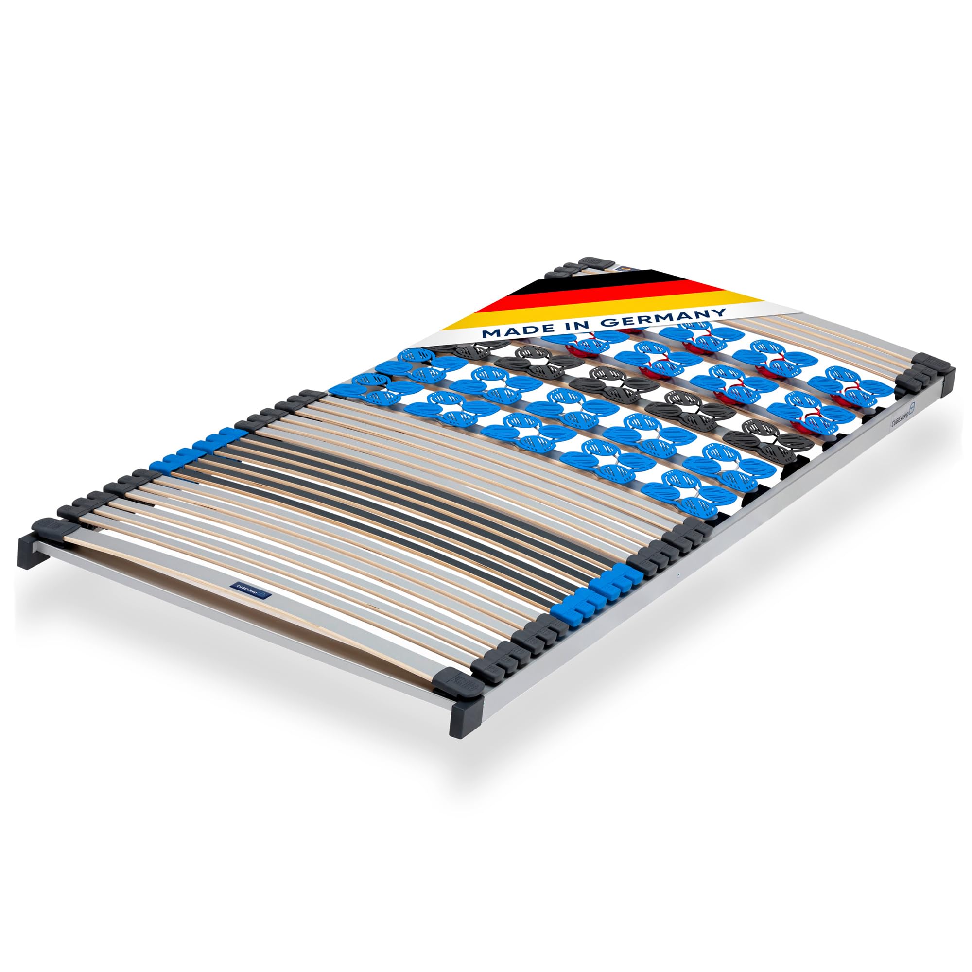 CubeSleep 7-Zonen Lattenrost Plus starr Tellerfeder/Federleisten 90x200 cm