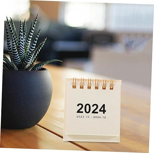 Miniatura 9 de Lurrose Agenda anual 2024, caballete de mesa, mini caballete, decoración de mesa para baños de cumpleaños, decoración de oficina, tapete de mesa de