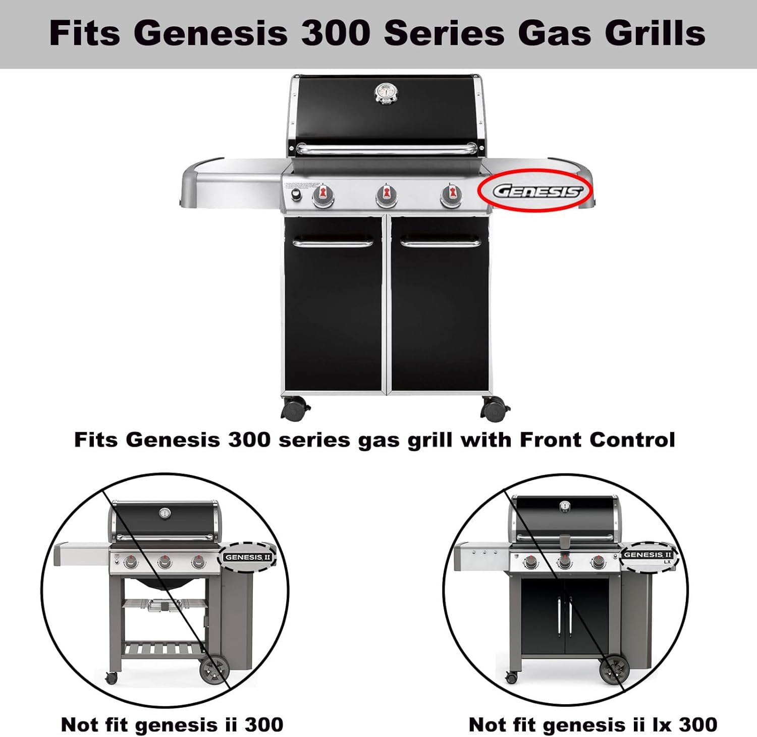 7566 Griddle Replacement Parts for Weber Genesis 300 Griddle Insert E-310 E-330 S-310 S-330 EP-310 EP-330 CEP-310 E-320 S-320 EP-320 Cast Iron Cooking Pan Plate Gas Grill Parts Accessories