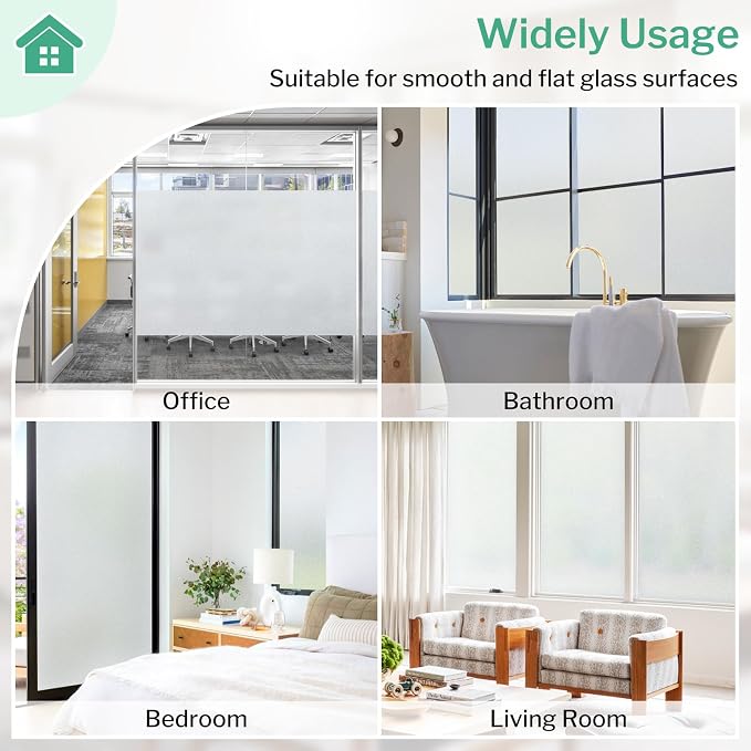 Película de privacidad para ventana DOWELL 17.5" x 78.7" miniatura 8
