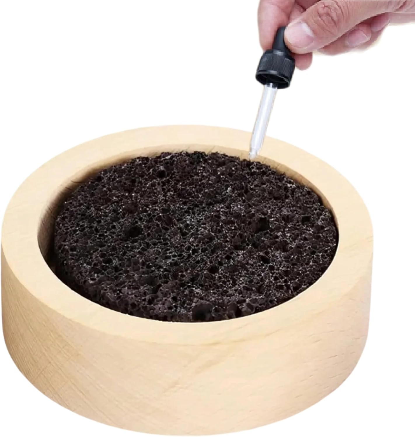 Small Passive Lava Rock Diffuser for Essential Oils – Natural Aromatherapy Stone for Desk, Office, Car & Sauna Room, Decorative Relaxing Home & Spa Decor