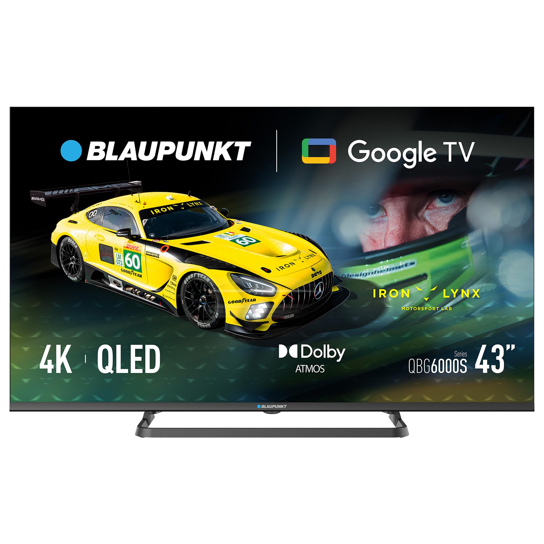 BLAUPUNKT 43" Smart TV, Google TV, QLED, Ultra HD (4k),Dolby Atmos,Dolby Vision 43QBG6000S