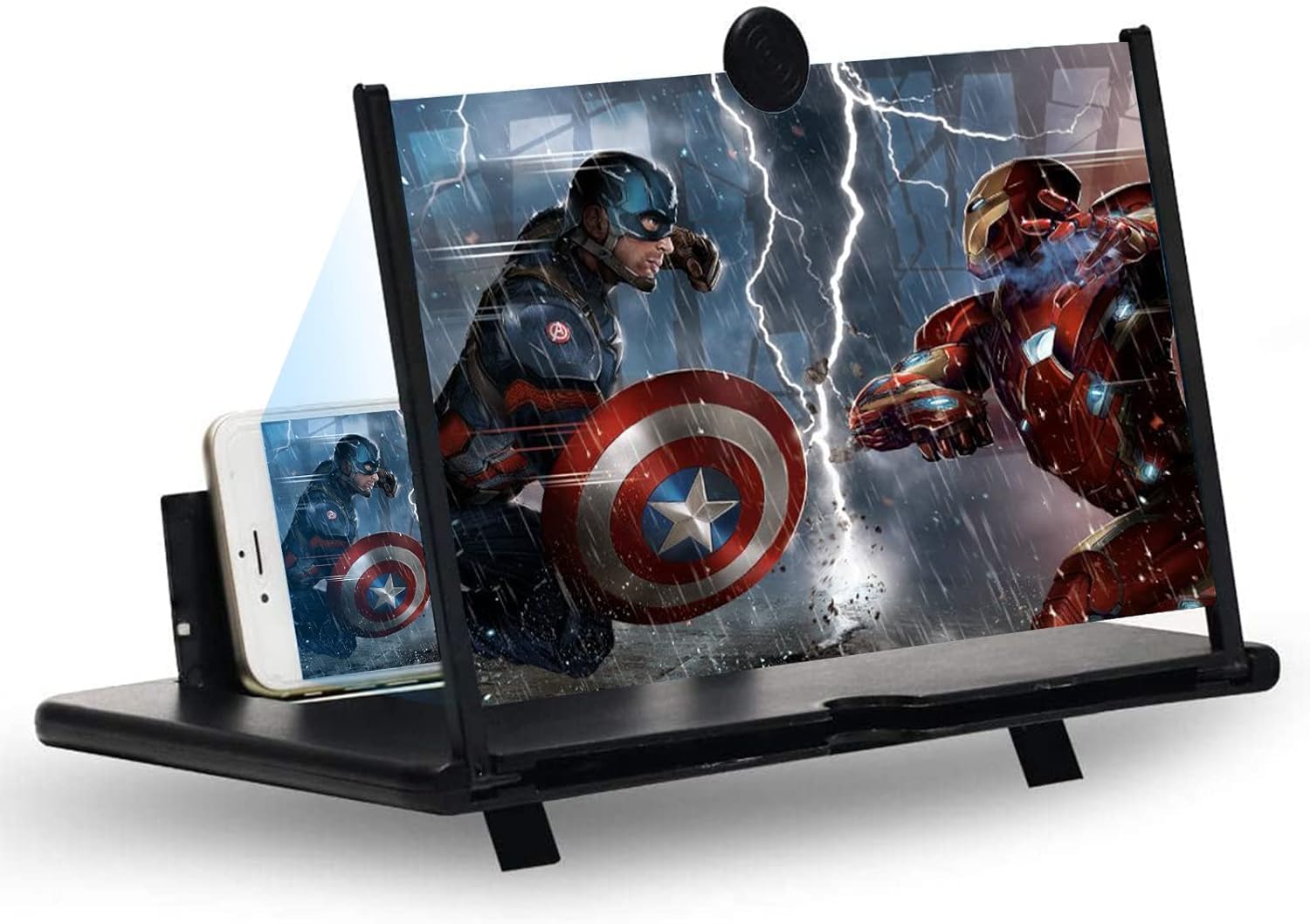 Drumstone (𝗦𝗽𝗲𝗰𝗶𝗮𝗹 𝟭𝟬 𝗬𝗲𝗮𝗿𝘀 𝗪𝗮𝗿𝗿𝗮𝗻𝘁𝘆) Portable 3D Screen Magnifier – Foldable Design, Eye-Protection Lens, Universal Smartphone Compatibility for Gaming, Movies & Reading-image-14