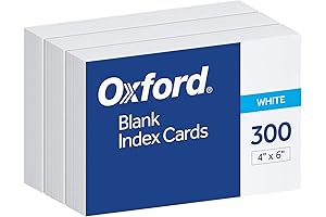 Oxford Blank Index Cards: The Ultimate Note-Taking Companion
