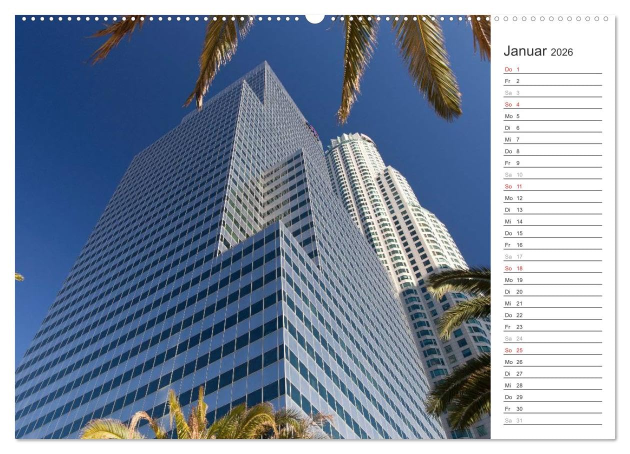 Los Angeles - Kalifornien (hochwertiger Premium Wandkalender 2026 DIN A2 quer), Kunstdruck in Hochglanz: Die ganze Vielfalt der Megastadt an der amerikanischen Westküste (CALVENDO Orte)
