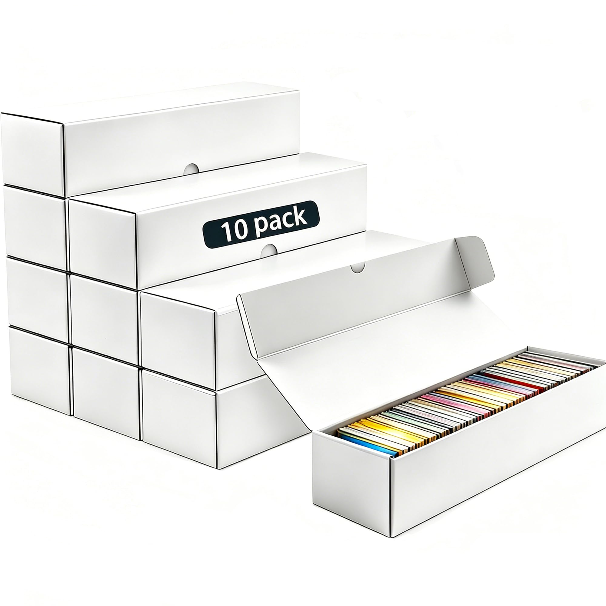 mtg 1000 card box Amazon.com: JPPSUJJ Trading Card Storage Box 10-Pack, 1000 Count Heavy Duty  Corrugated Cardboard Box