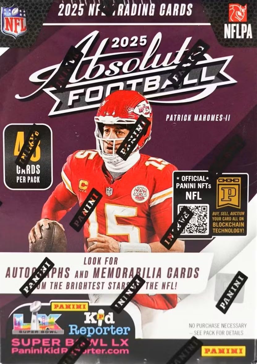 2025 ABSOLUTE Football Series Blaster Box with 4 Green Parallels Possible Cam Ward Travis Hunter Jaxson Dart Shedeur Sanders and Other Rookies Plus Chance for Autograph and Memorabilia Cards
