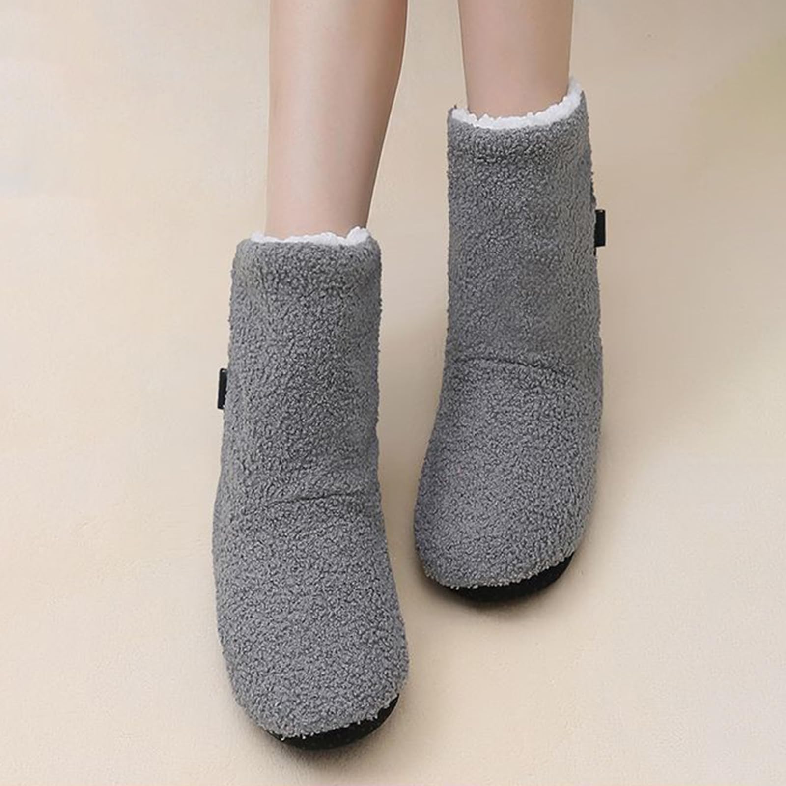 Scaldapiedi Elettrico Comodo Antiscivolo Pantofole Riscaldate Stivali Scaldapiedi Peluche Alleviare Il Disagio Donna Uomo Pantofole Riscaldate Scaldapiedi,E,38/40