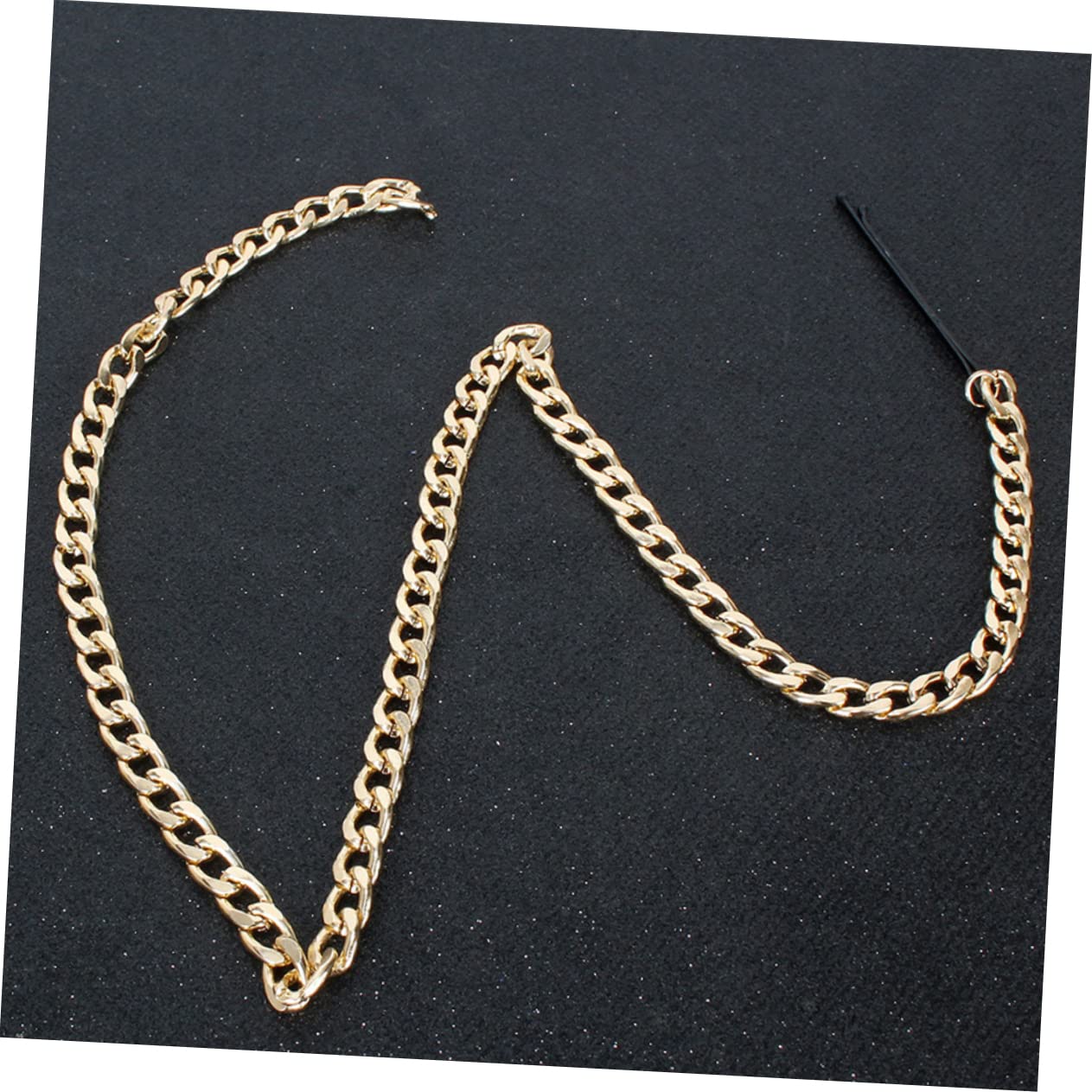 Housoutil Nupcial 36 Piezas Cadena Para El Cabello Con Clip De Una Palabra Pinzas De Cabello Trenzas Cadenas De Pelo Pinza Para El Cabello Oro Aluminio Navidad De Caballo Perder