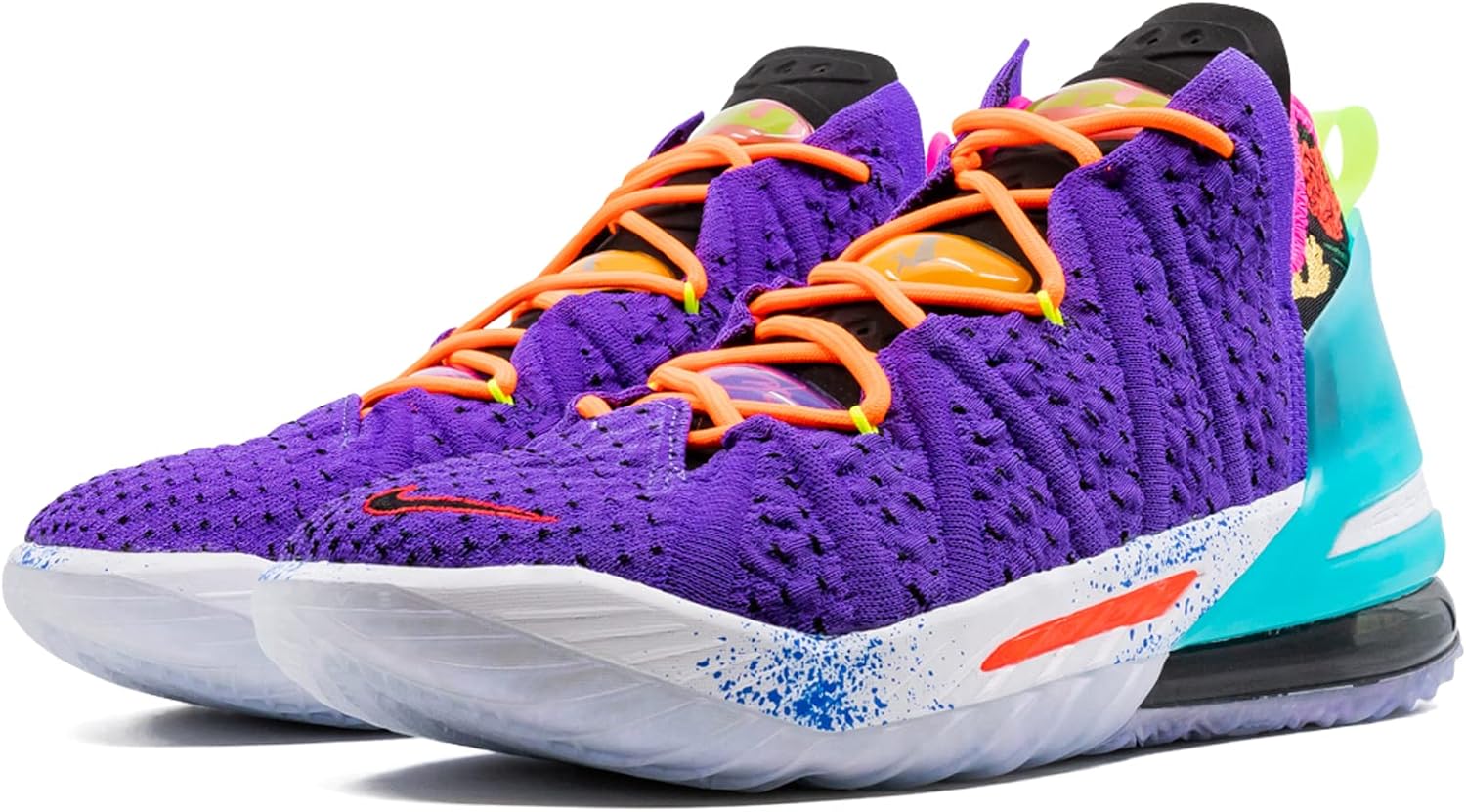 Miniatura 2 de Nike Tenis de baloncesto Lebron 18 para hombre NegroVerde Eléctrico-Negro