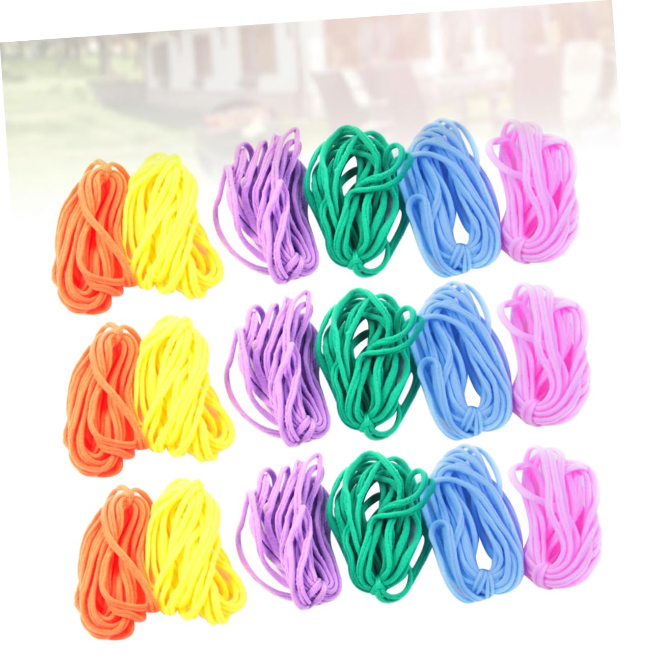 288 Pcs String Loom Loops Bracelet Making Kit Fabric Loops for Loom Craft Weaving Loops Craft Loops Hand Game Supplies Needle Threaders Knitting Kit Bracelets