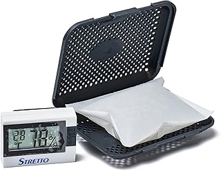 STRETTO 1020 Humidifier for Cello & Large Instruments incl. Case, 2 humid Bags and with Hygrometer (STR-1040)