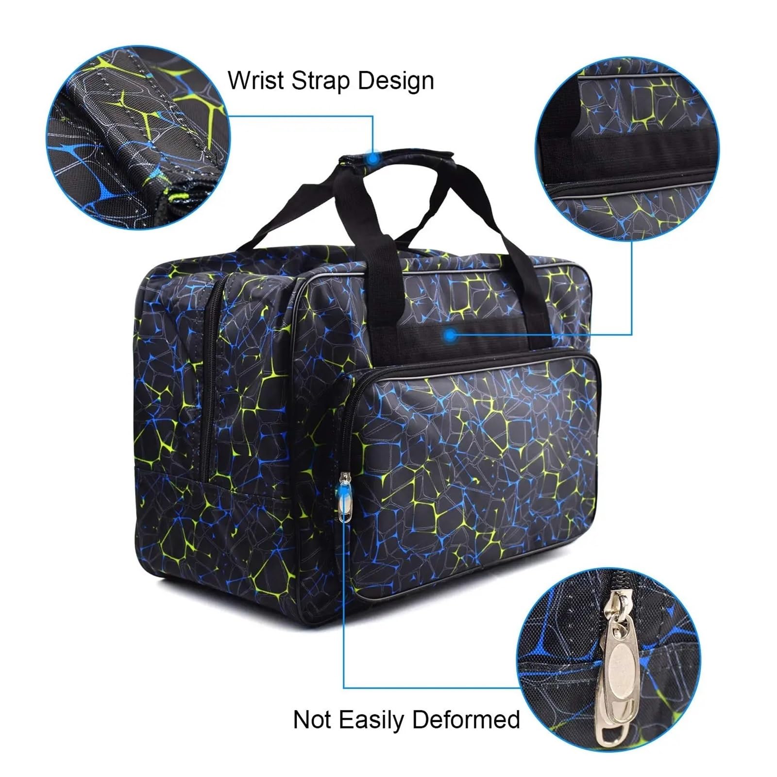 Bolsa Maquina De Coser Estuche de Transporte for máquina de Coser, Bolso Universal con Correa for el Hombro, Compatible con la mayoría de Las máquinas de Coser estándar