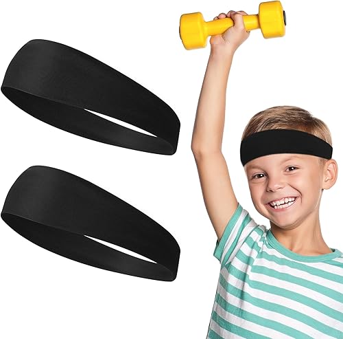 Diadema de fútbol, 2 unidades, bandas de sudor para fanáticos de los deportes, para jugadores de fútbol juveniles, diadema de enfriamiento, banda
