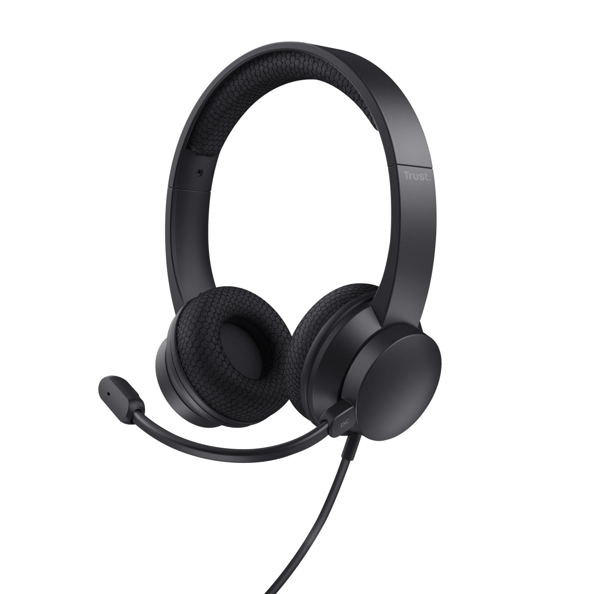 【.st】 Amazon.com: Trust Ayda On-Ear USB PC Headset with ENC Noise