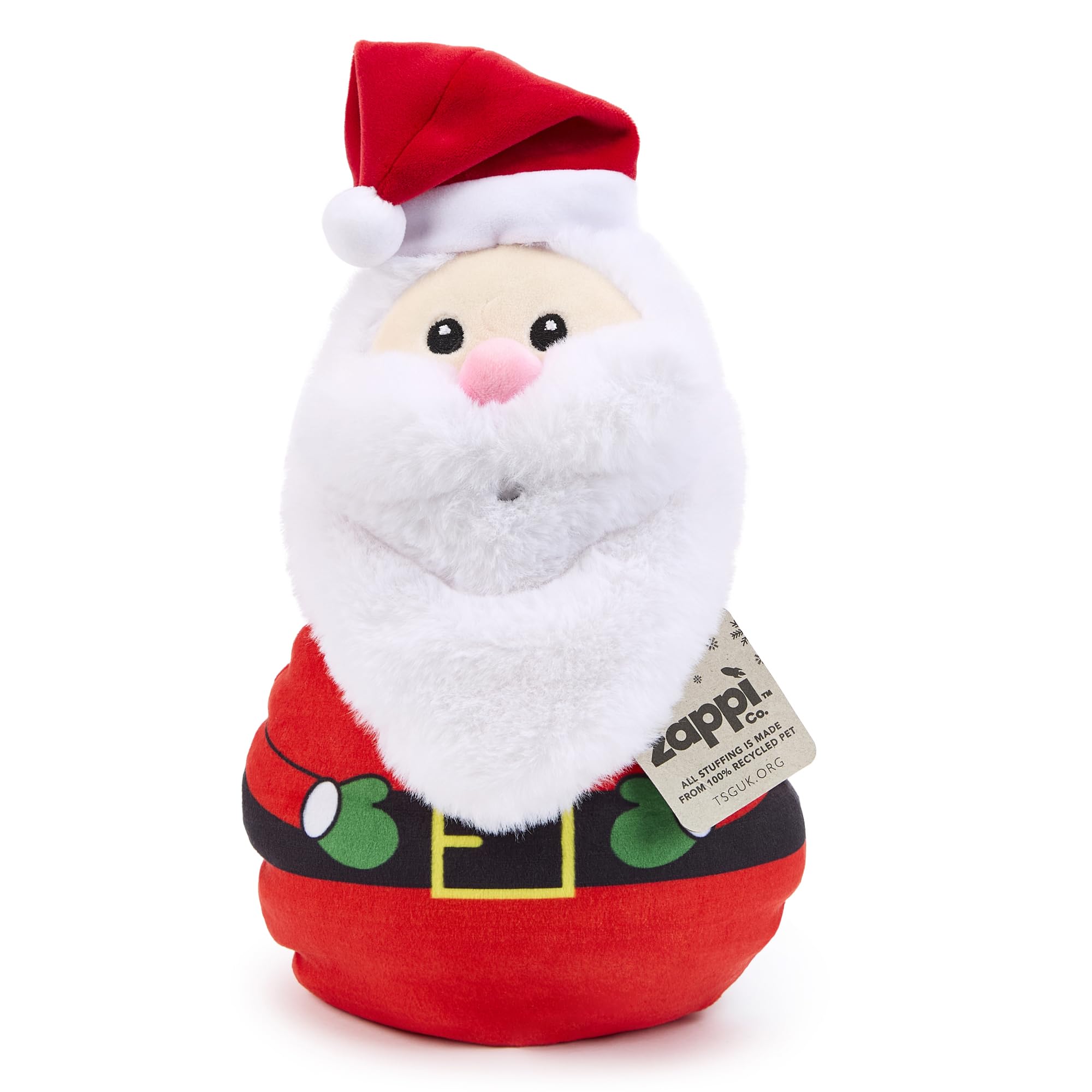 Zappi Co Santa Claus Plush Toy  Soft and Cuddly Father Christmas Decoration (25cm height), Perfect for Festive Decor, and Stocking Fillers
