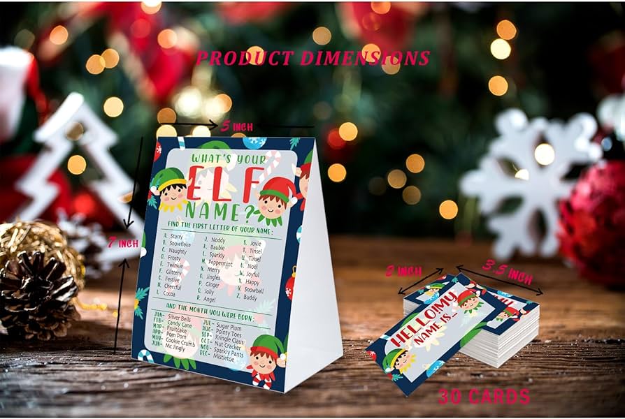 amazon-com-what-s-your-elf-name-game-for-christmas-party-activity-christmas-decorations-game-name-tags-christmas-game-for-family-class-party-activity-sdmz005-home-kitchen for Free Printable Elf Name Tags Amazon.com: What's Your Elf Name Game For Christmas Party Activity, Christmas Decorations, Game Name Tags, Christmas Game for Family Class Party Activity SDMZ005 : Home & Kitchen for Free Printable Elf Name Tags