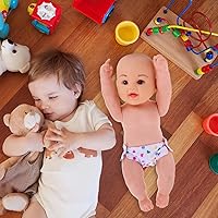 Vista 4 de STOBOK 2 pañales para muñecas, ropa interior ajustable para muñecas de 14 a 18 pulgadas, muñecas americanas, accesorios de ropa para muñecas