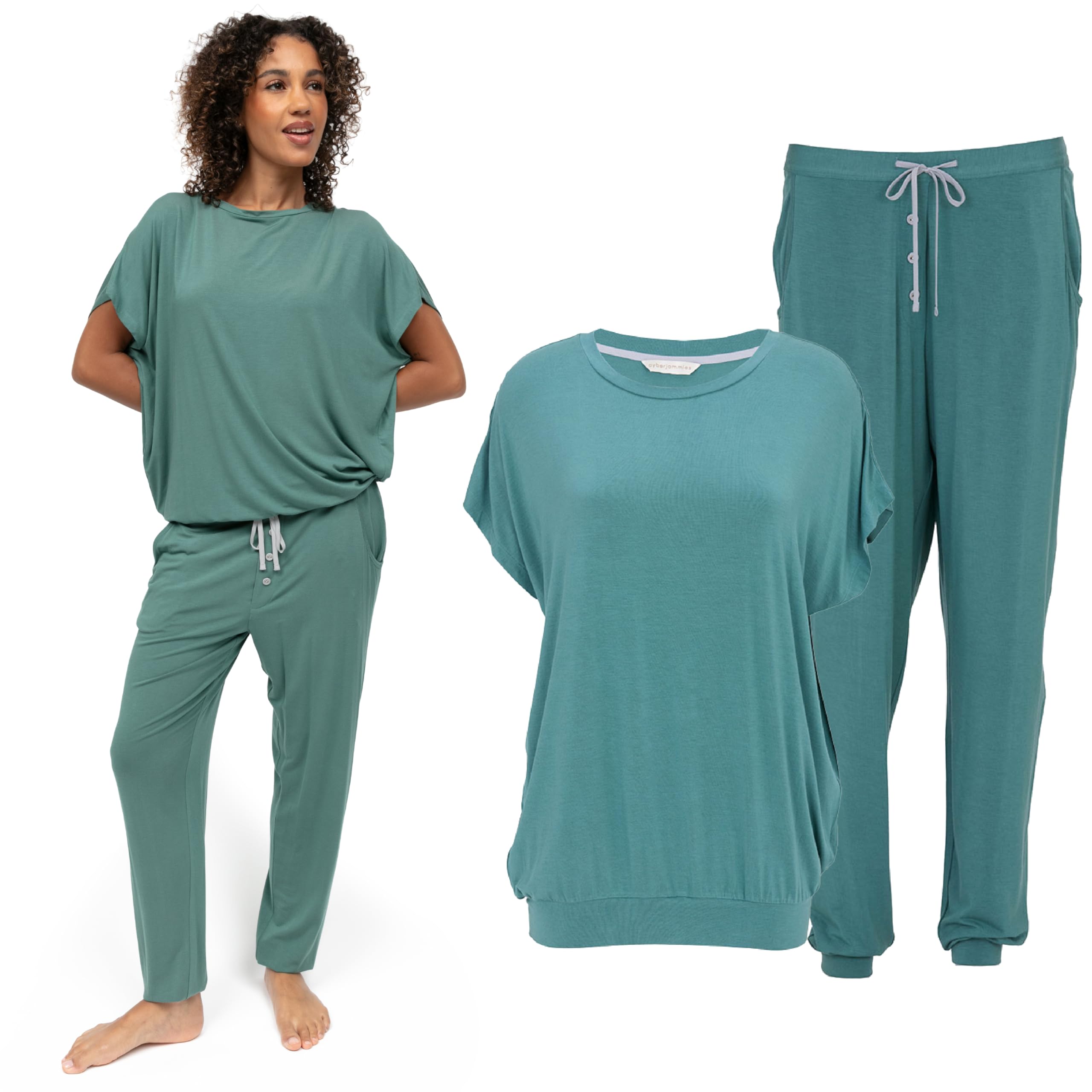 Cyberjammies Women's Kallie Slouch Jersey Pyjama Set | Soft Modal Pyjamas | Comfortable Pjs For | Relaxed Lounge Wear Sets | Size 14