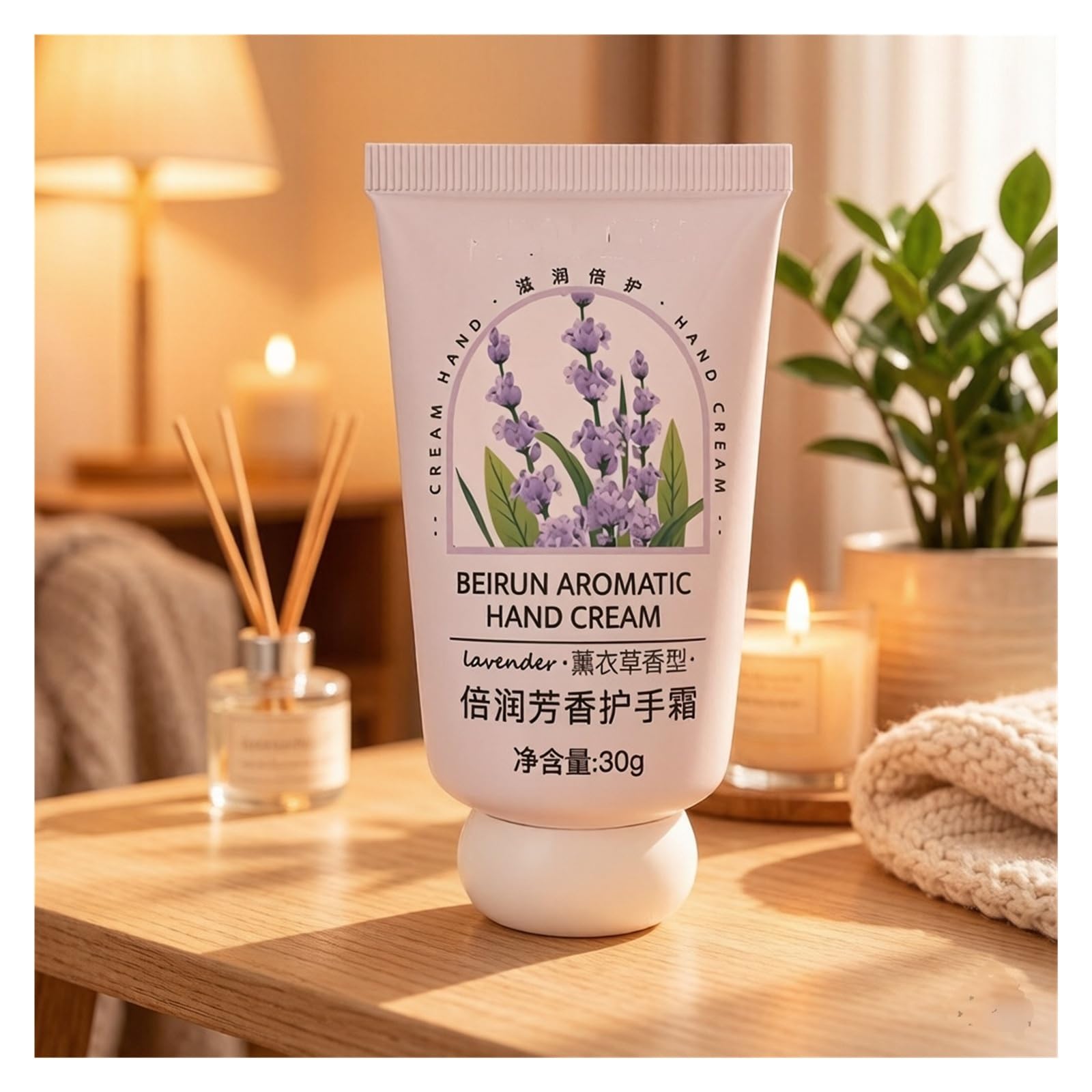 Crema de Manos Hidratante Fragante 30g | Fragancia duradera y mini paquete portátil no graso.(2pcs)