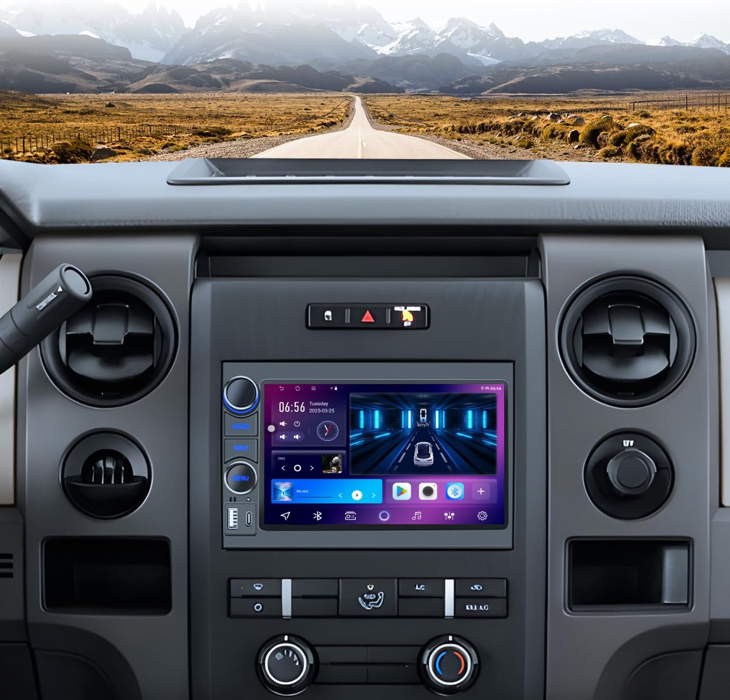 [8Core 4G+64G] Car Radio Stereo for Ford F150 2004-2008: 7” HD Touch Screen Stereo with Wireless Carplay Android Auto 5GWiFi GPS BT5.4 DSP FM AM RDS SWC Backup Camera