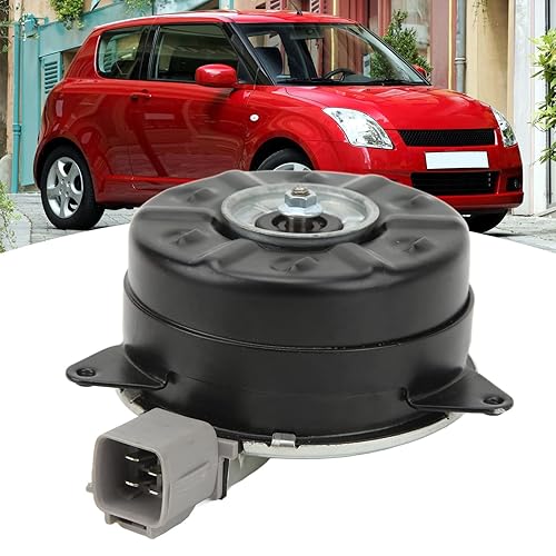 Miniatura 9 de Motor de ventilador de refrigeración de condensador, 1680008310 compatible con Swift 1.3L 20052009, conjunto de motor de refrigeración del radiador