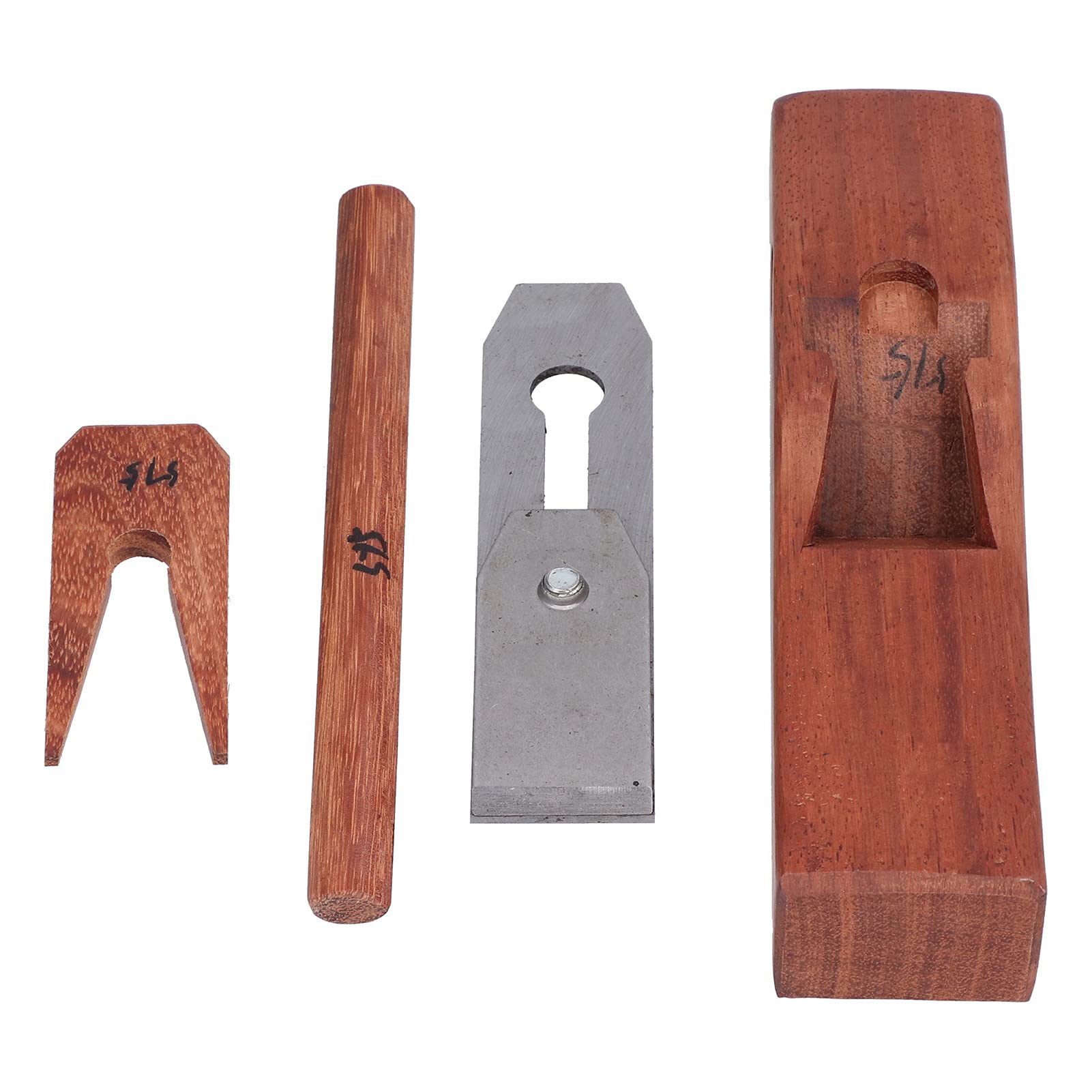 Plano de carpintería, cepillo manual, herramienta de carpintero de madera para cepillar madera, teca, acero al manganeso (280)