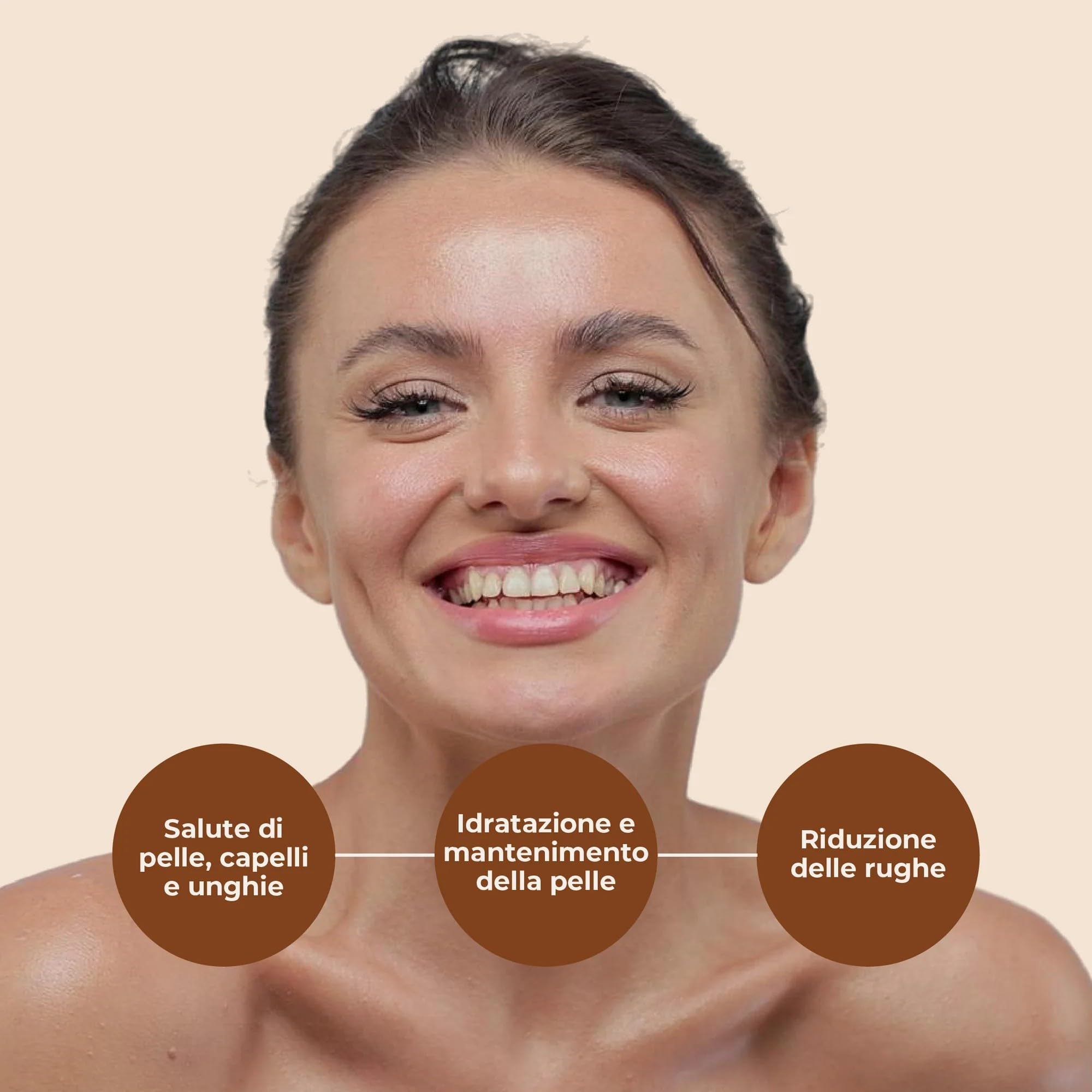 GOLD COLLAGEN Hyaluronic Formula - Collagene Marino con Acido Ialuronico, Vitamina C e D, Zinco, Integratori per Capelli Pelle, Unghie e Articolazioni - 90 Compresse