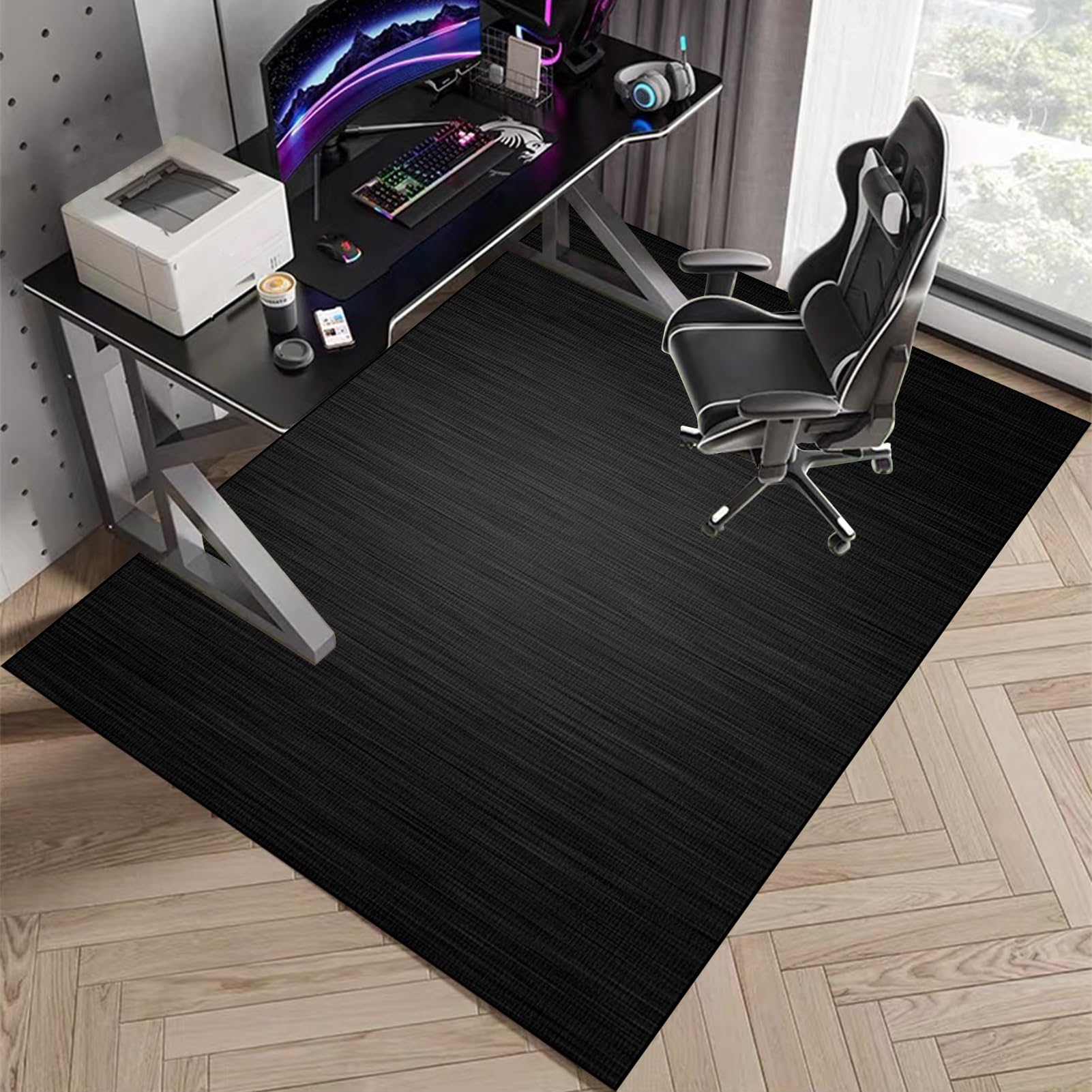 Tappeto Sedia Gaming Tappeto per Sedia con Ruote Tappetino per sedia da ufficio Tappeto Salvapavimento Antiscivolo Tappetino Pavimenti per Parquet e Piastrelle Tappeto Sotto Scrivania 200 x 300 cm