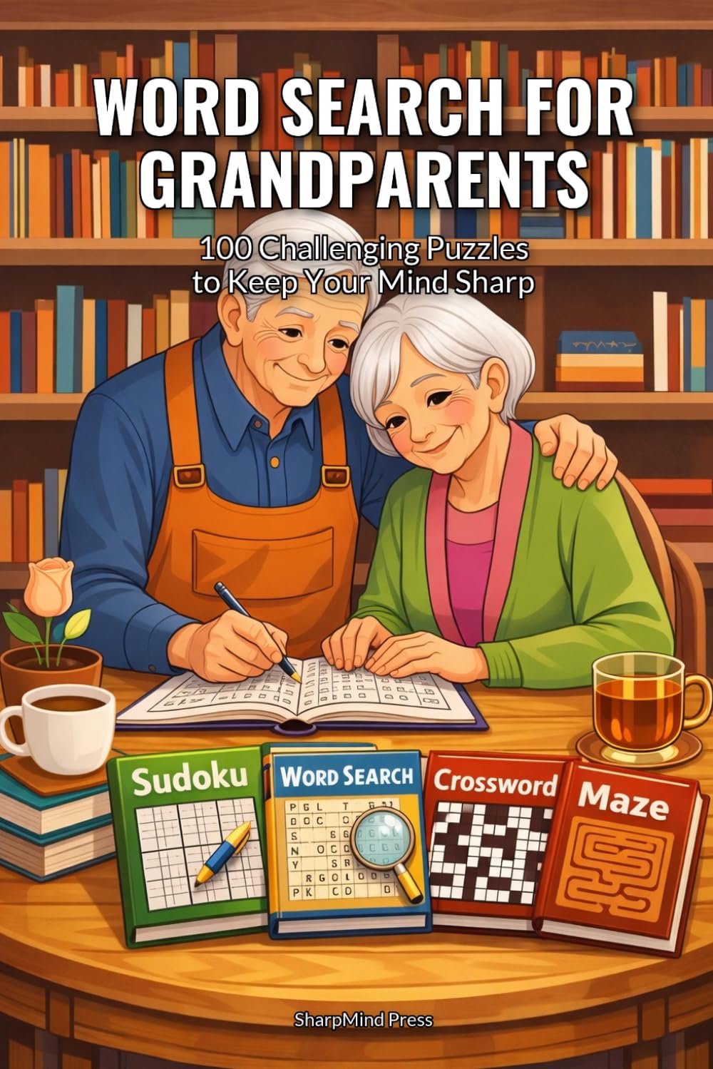 Word Search for Grandparents: 100 Challenging Puzzles to Keep Your Mind Sharp