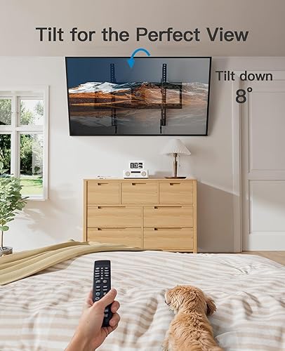 Miniatura 5 de Pipishell PILT9 - Soporte de pared inclinable para televisores planos o curvos de 37 a 82 pulgadas de hasta 132 libras, VESA máximo de 23.622 x