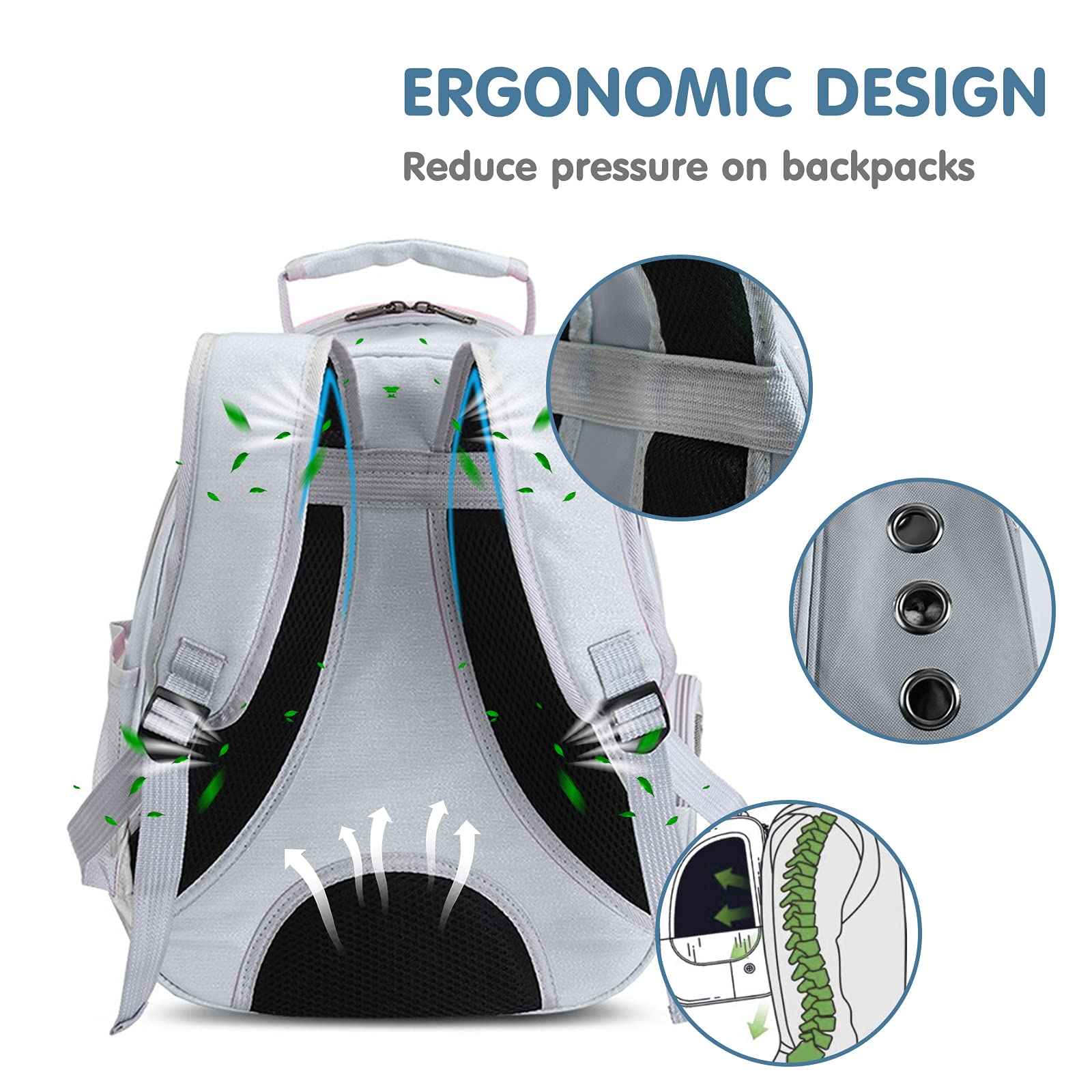 Zaino Portanimali PETCUTE Con Capsula Spaziale - Traspirante, Sicuro, Per Cani E Gatti - Foto 11