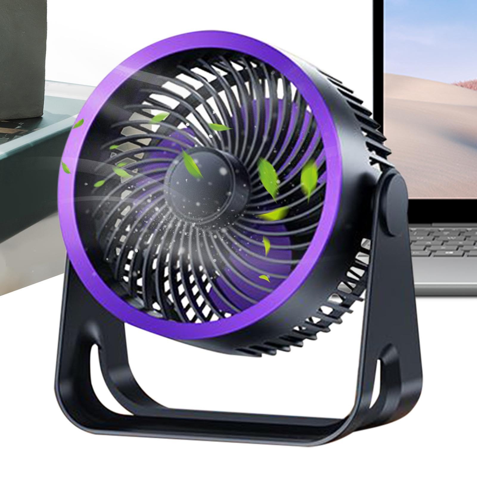 Ventilateur silencieux d'été rechargeable contre la chaleur du bureau