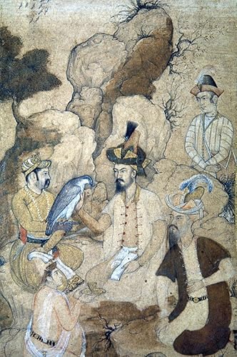 Babur (1483-1530) Nfirst Emperor of the Mughal Empire Of India Detalle de una pintura mogol Póster impreso por (18 x 24)