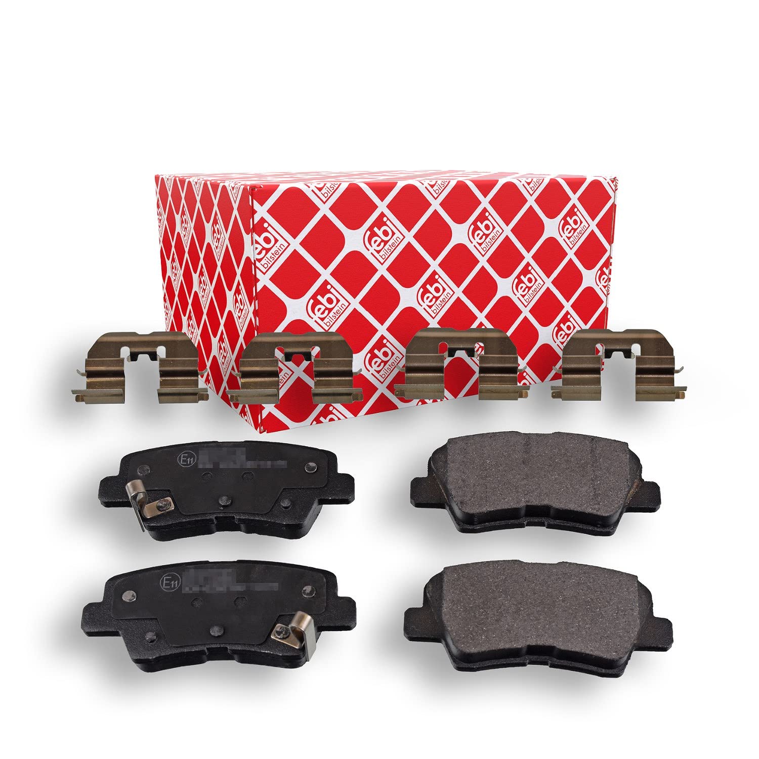 febi bilstein 116378 Brake Pad Set with fastening material, 1 unit