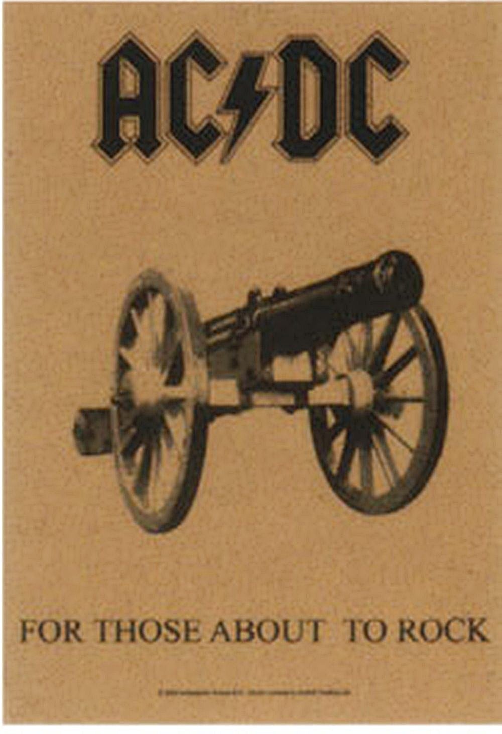 Bioworld Merchandising - AC/DC Fabric Poster For Those About To Rock 40" x 30"