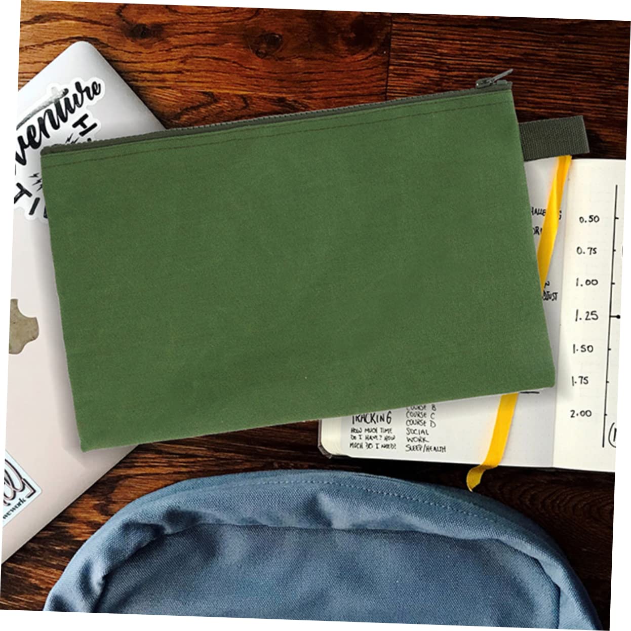 Bolsa de Herramientas de Lona Verde, Paquete de 6 Unidades