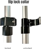 Vista 4 de Sistema de soporte de cubierta de lancha, poste de soporte (28"-47") + base de poste (XP47A-2Tip-PBR), fácil instalación, resistente a los rayos UV