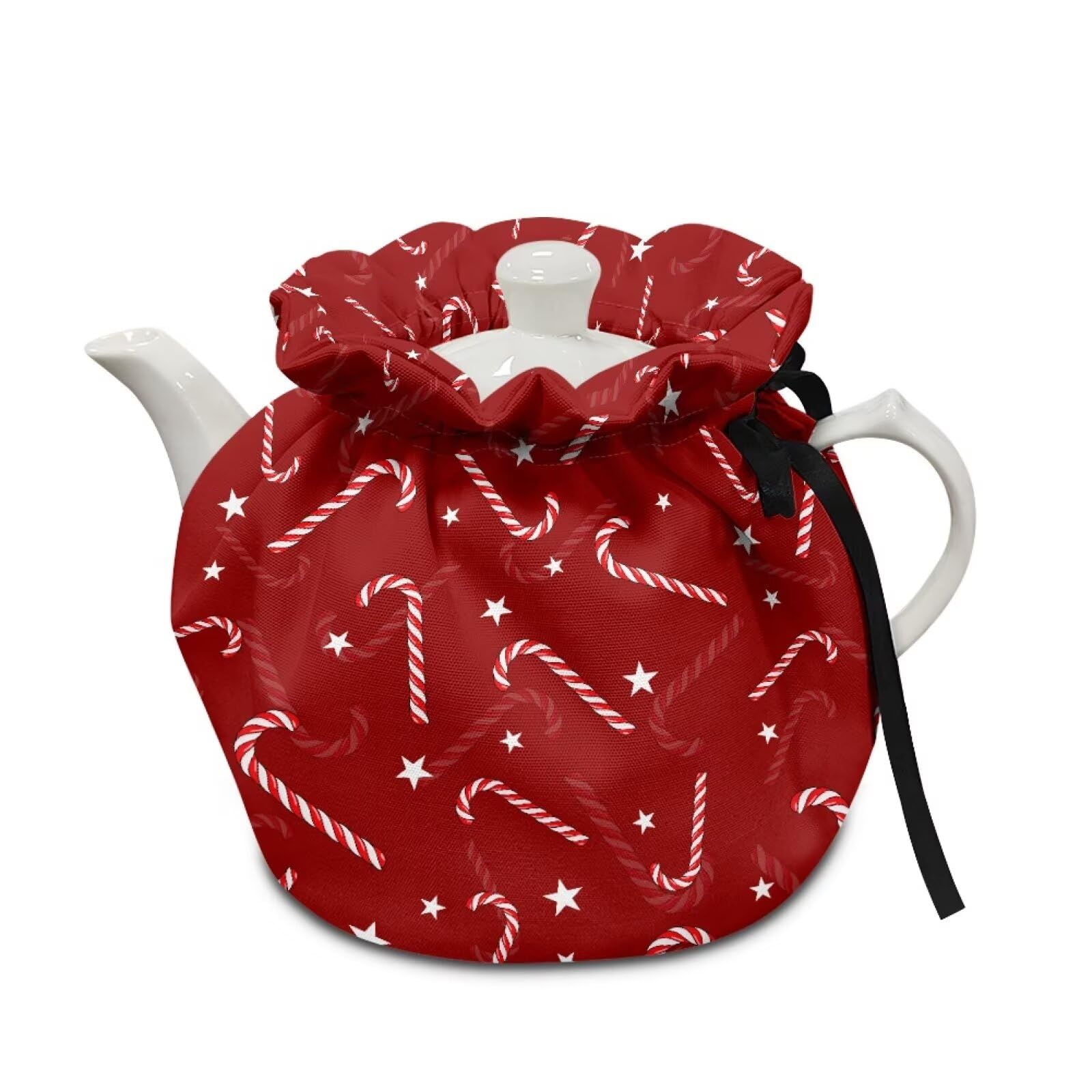 Generic Christmas Candy Breakfast Pot Cover Tea Kettle Lid Teapots Dust Cover Insulated Portable Breakfast Warmer for Home Kitchen for Home Table Restaurant Decorative Accessories