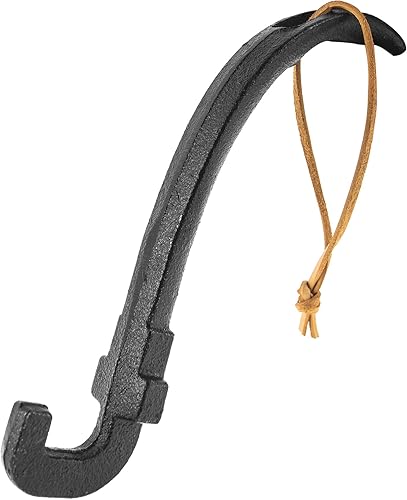 Elevador de parrilla de hierro fundido, agarre de elevación de rejilla de cocción para huevo verde grande, ahumador de parrilla de carbón Primo