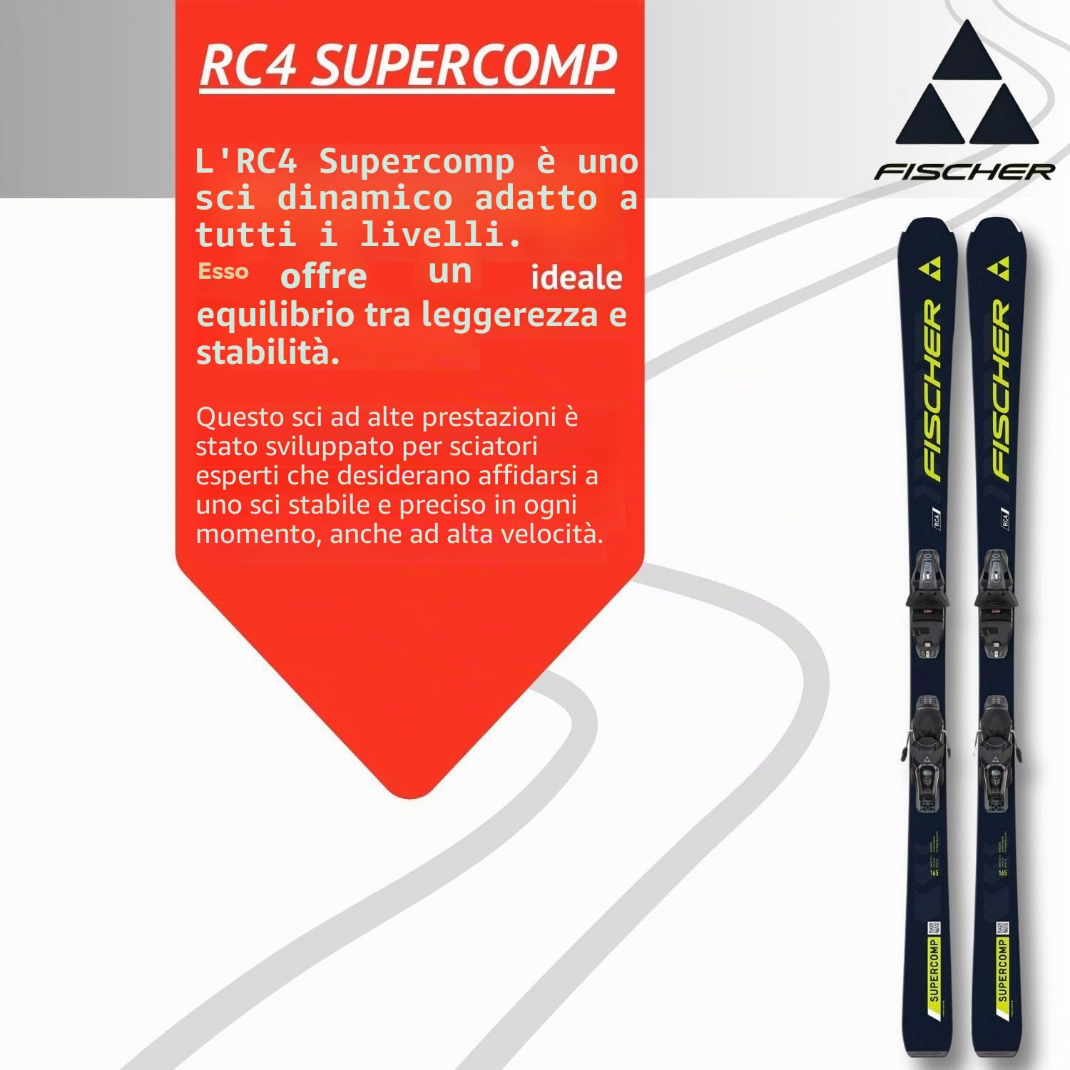 Fischer RC4 SUPERCOMP SLR + RS 10 SLR GW - Set da sci