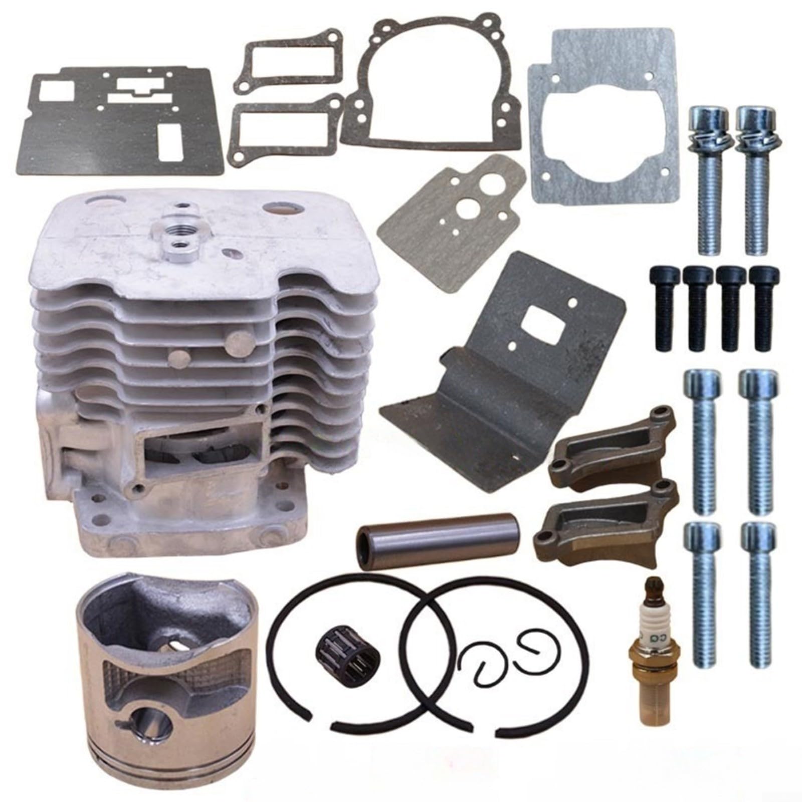 Cilindro para pistón Kit para RedMax EBZ8560 EBZ8560RH Pieza de soplador de hojas 599886701 Juego de repuesto de metal para mantenimiento de jardines Uso resistente
