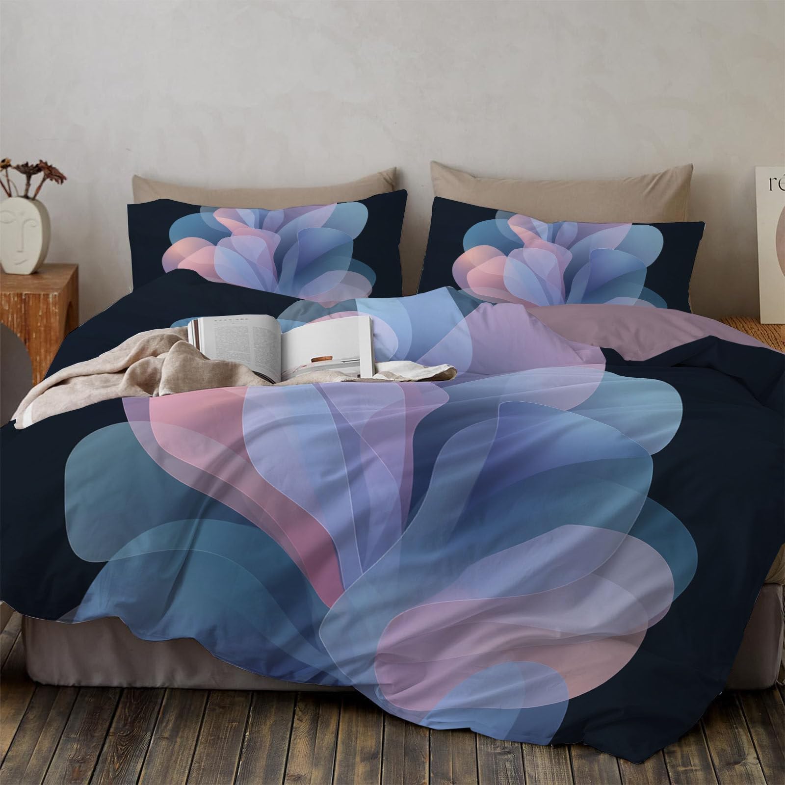 Housse de couette 140x200 en fermeture éclair pour lit enfant moderne