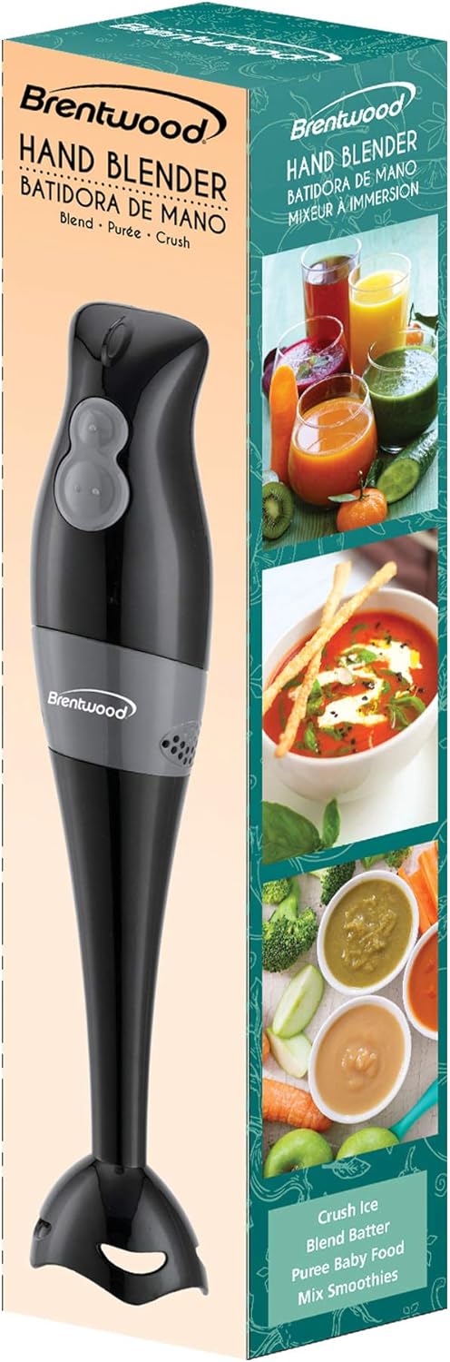 Brentwood Appliances HB-32BK 2-Speed 200-Watt Hand Blender (Black)