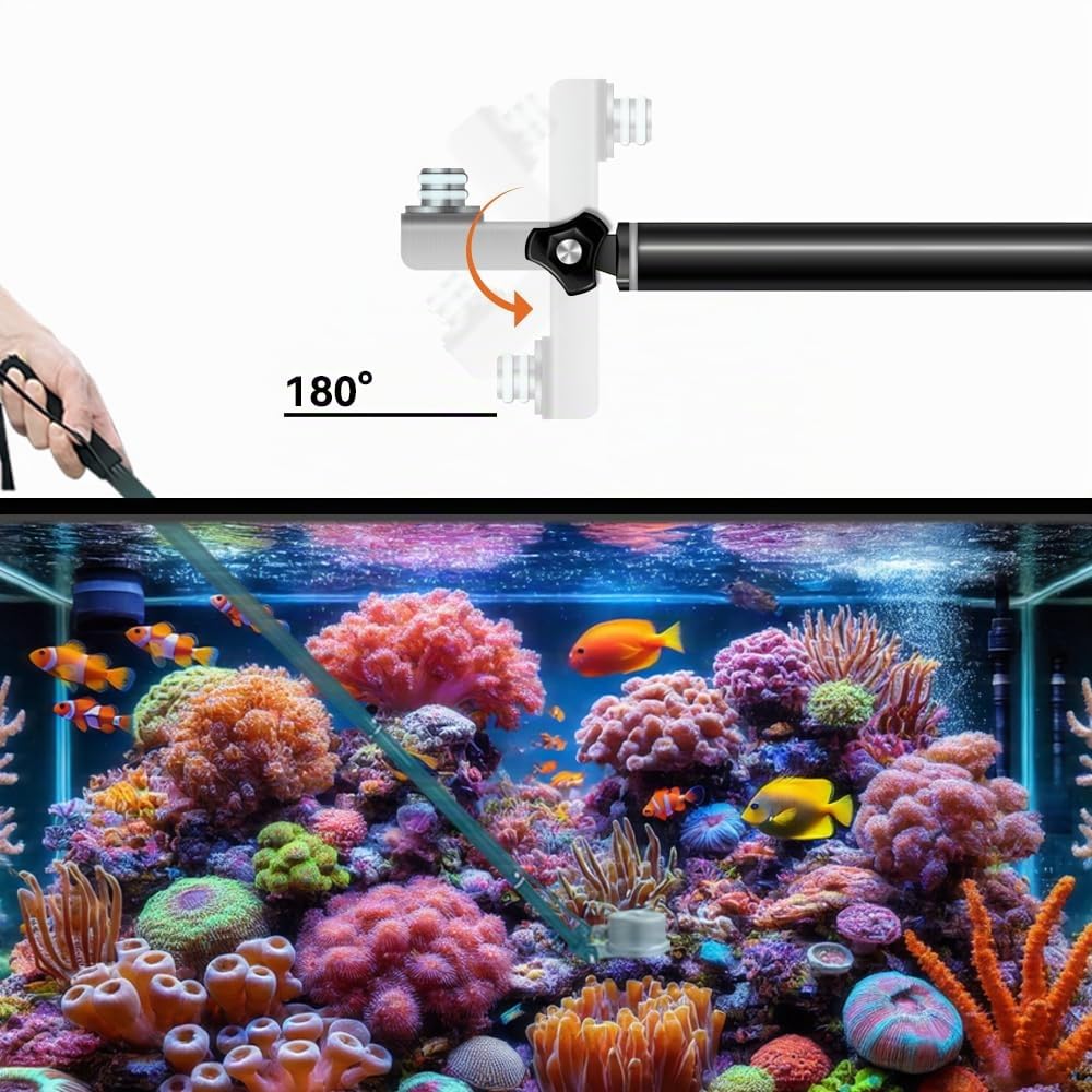 VBR-AQUA IP68 Medidor PAR para acuario, arrecife.R, G, B PAR por separado.Con una varilla telescópica de 3 pies