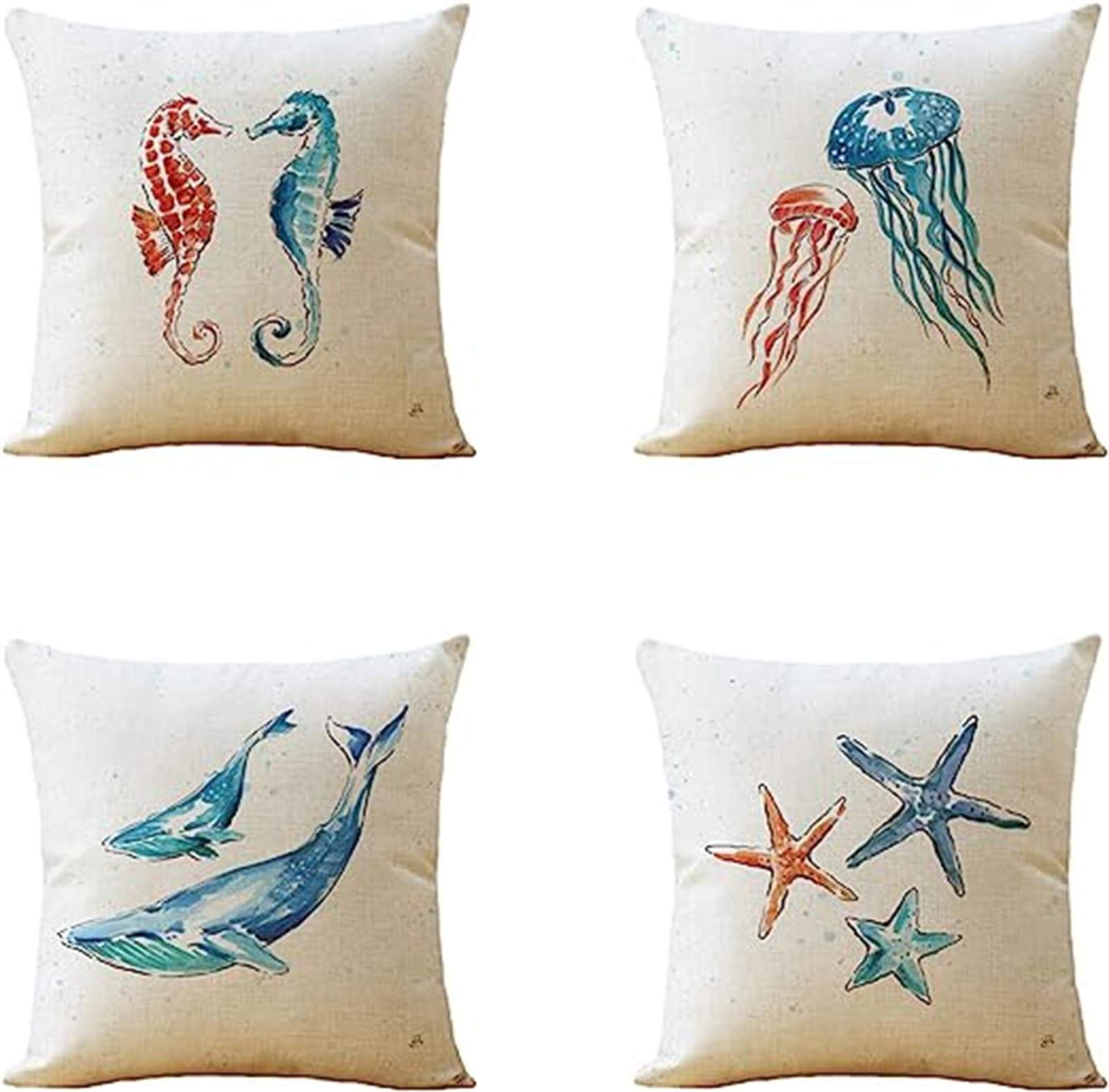 Amazon.co.jp: クッションカバー 45X45cm, 4枚 - ベルベット 座布団