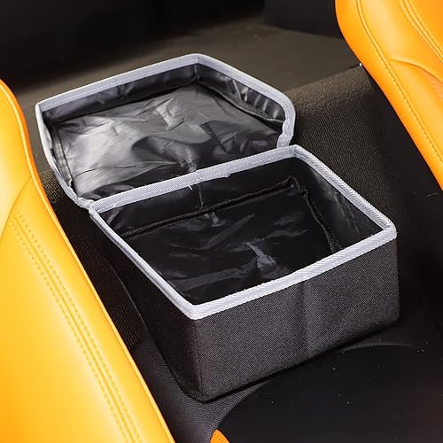 Miniatura 3 de Sekhyna Caja central para reposabrazos y almacenamiento trasero, 1 pieza de tela  cuero compatible con Chevrolet Corvette C7 Stingray 2014-2019